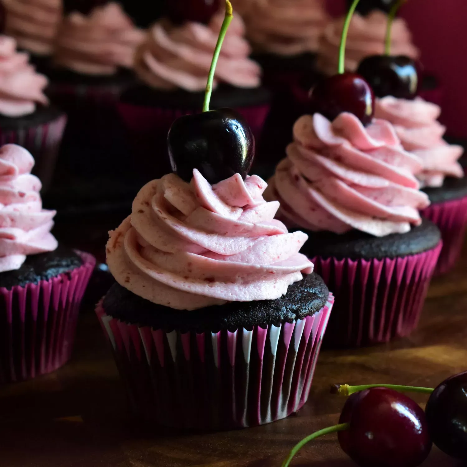 Chocolate-Cherry Cupcakes