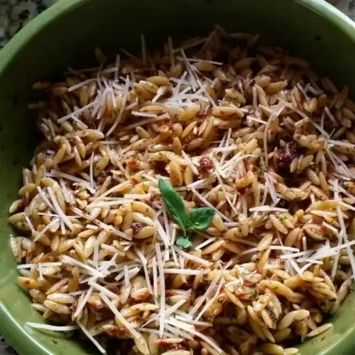 Sun-Dried Tomato Basil Orzo