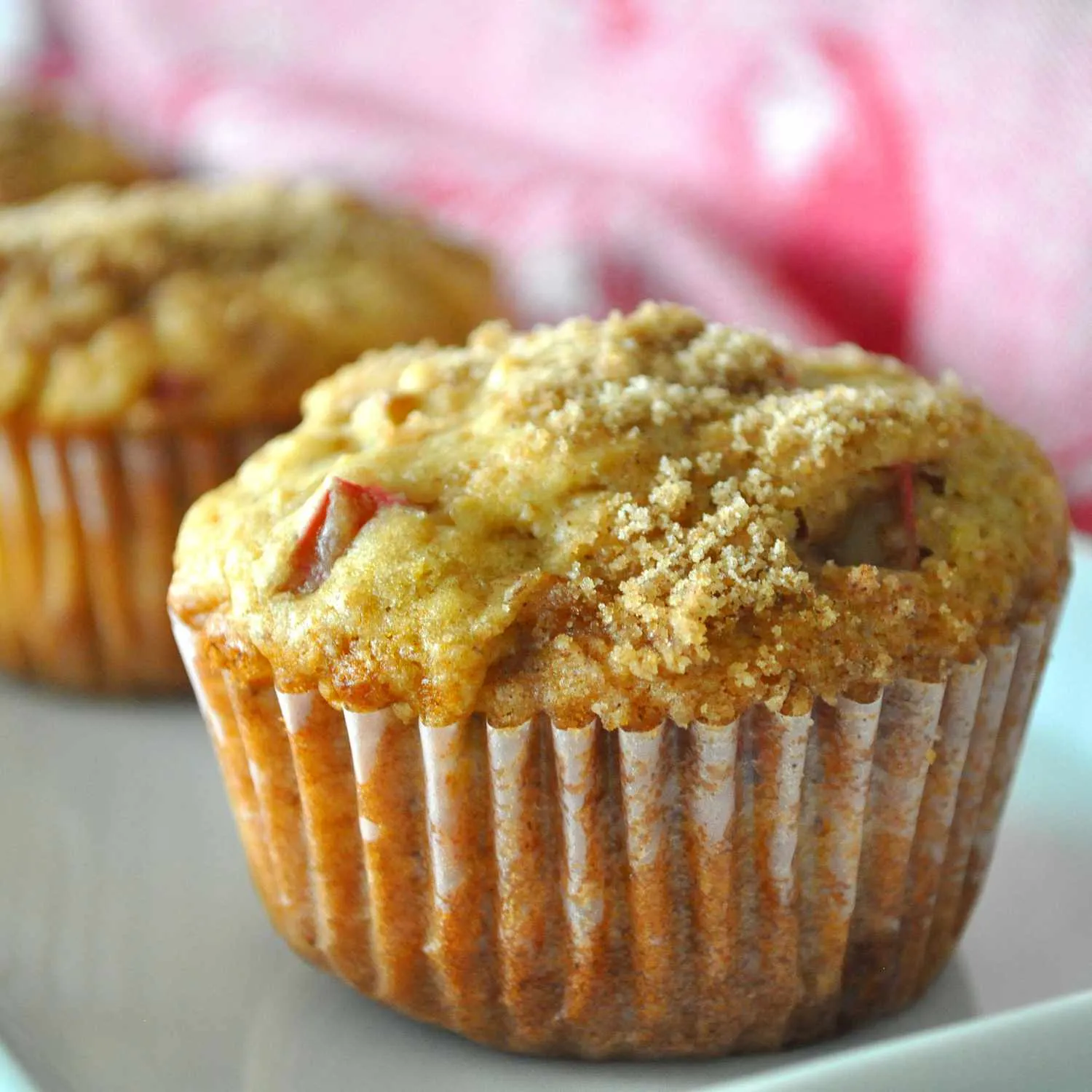 Aunt Norma's Rhubarb Muffins