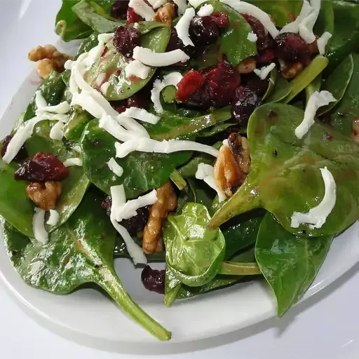 Simple Cranberry Spinach Salad