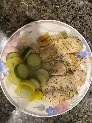 Pan-Seared Lemon Tilapia with Parmesan Pasta