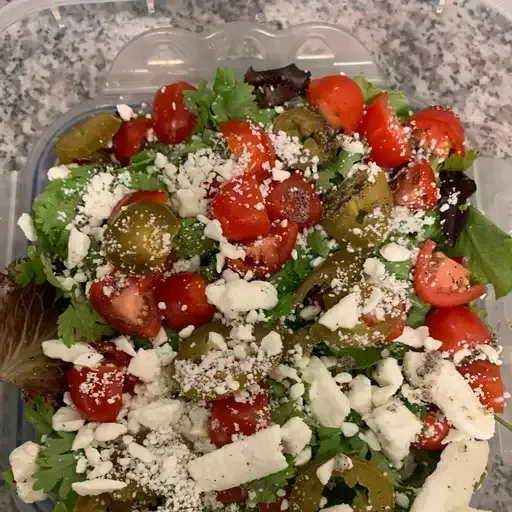 Cilantro, Avocado, Tomato, and Feta Salad