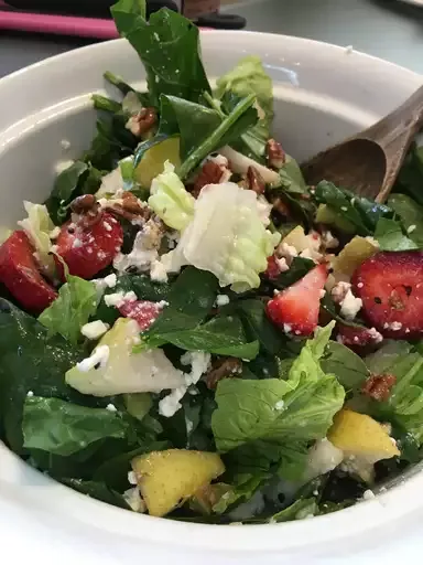 Strawberry, Spinach, and Pear Salad