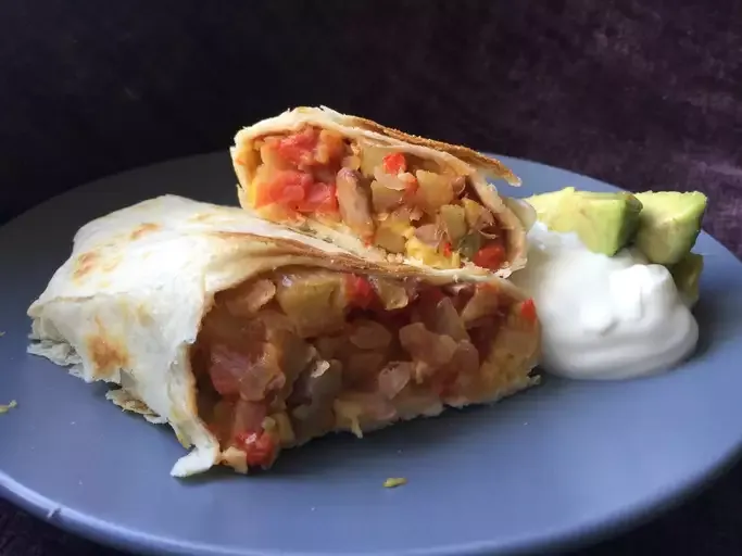 Carne Asada Breakfast Burrito