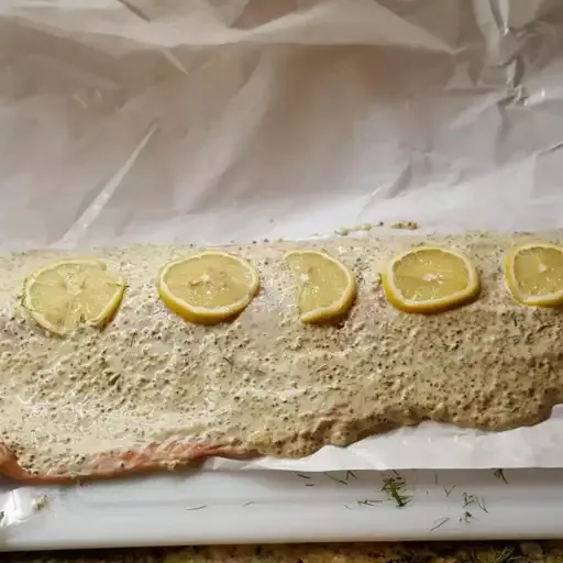 Cedar Planked Salmon with Dill