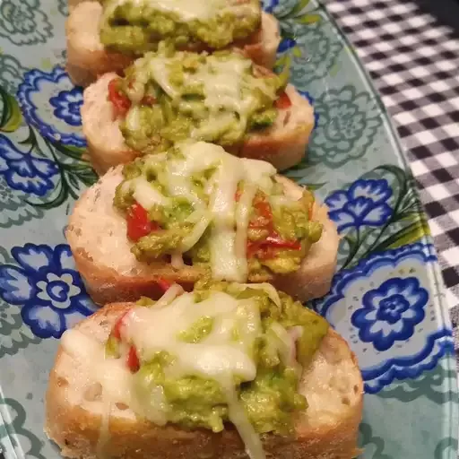 Cheesy Avocado Bites