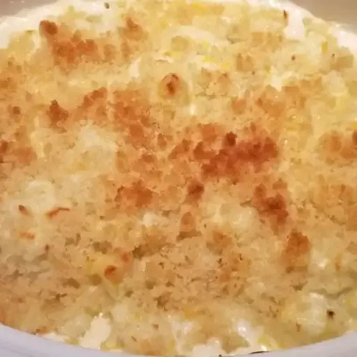 Three-Cheese Cauliflower Casserole