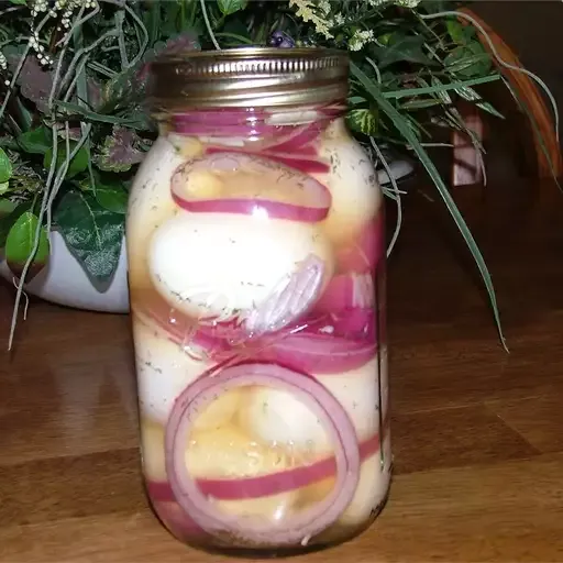 Garlic Pickled Eggs