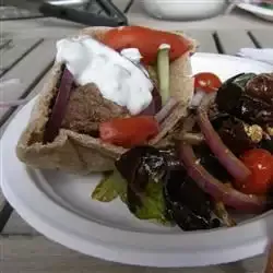 Greek Lamb Feta Burgers With Cucumber Sauce