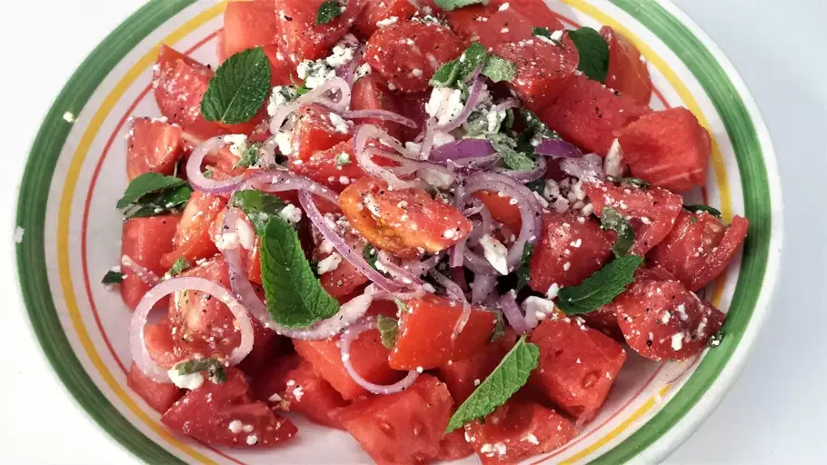 Tomato Watermelon Salad