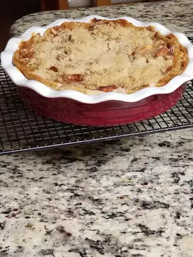 Caramel Apple Walnut Pie