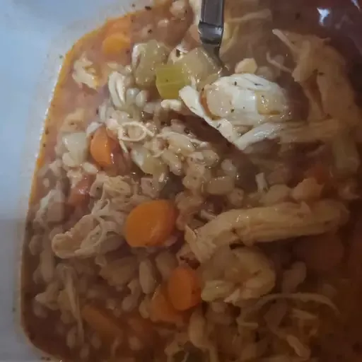 Instant Pot Chicken and Farro Soup