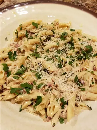 Pasta Carbonara with Chicken