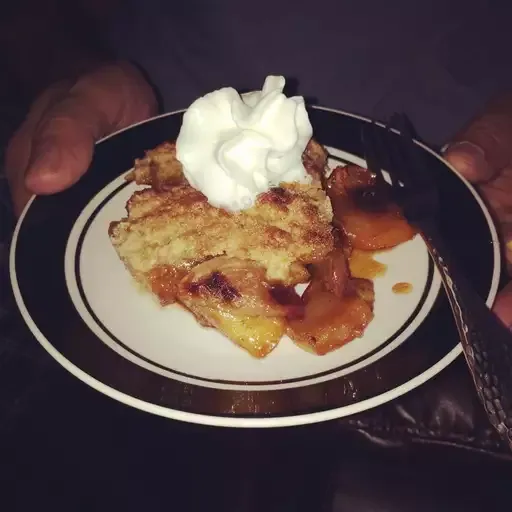 Sheila's Peach Cobbler with Pecans