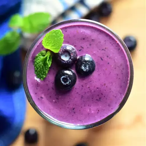 Blueberry Almond Milk Smoothie