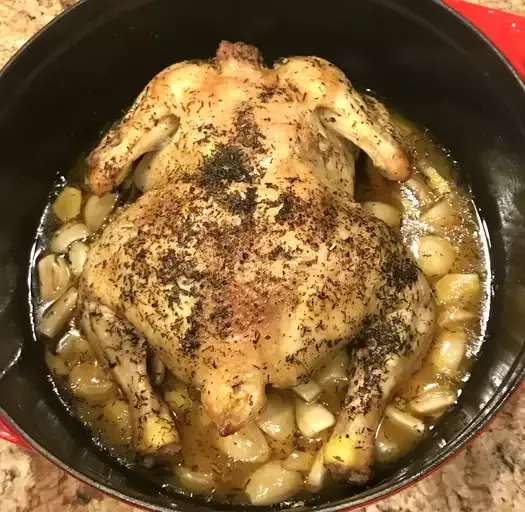 Chicken with 40 Cloves of Garlic