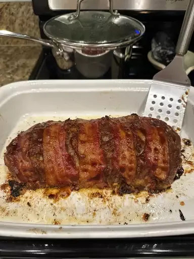 BBQ Bacon-Wrapped Meatloaf