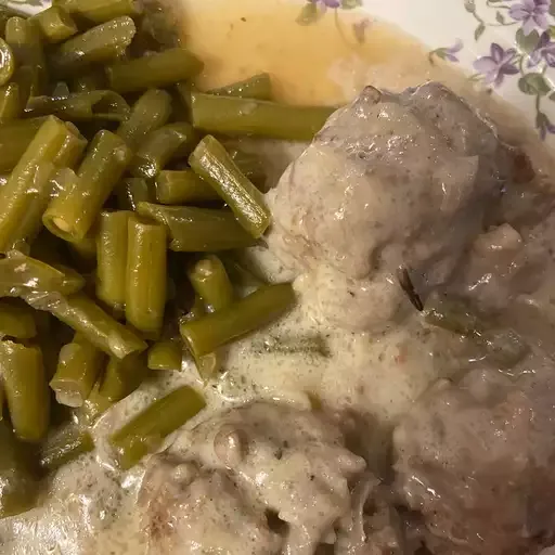 Wild Rice Meatballs in Mushroom Sauce