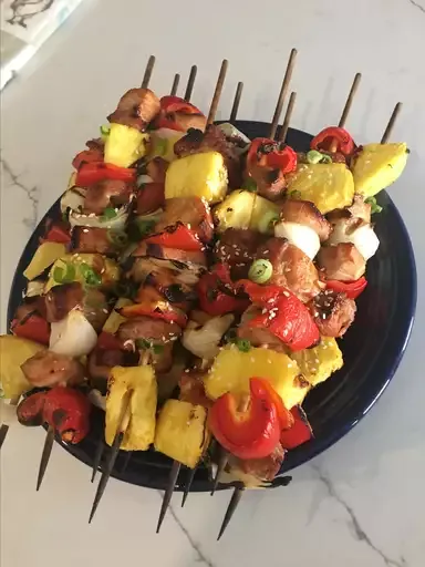 Grilled Pork and Pineapple Kabobs