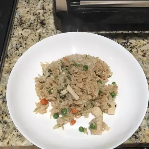 Garlic Chicken Fried Brown Rice