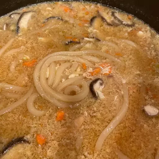 Japanese Nabeyaki Udon Soup