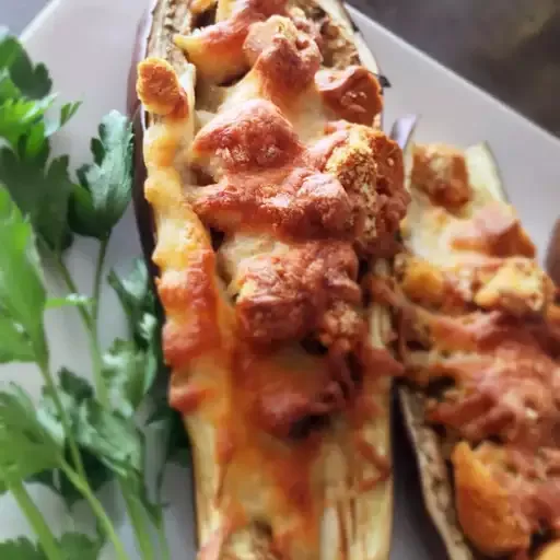 Savory Stuffed Eggplant