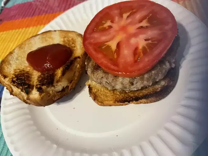 Goat Cheese-Stuffed Lamb Burgers