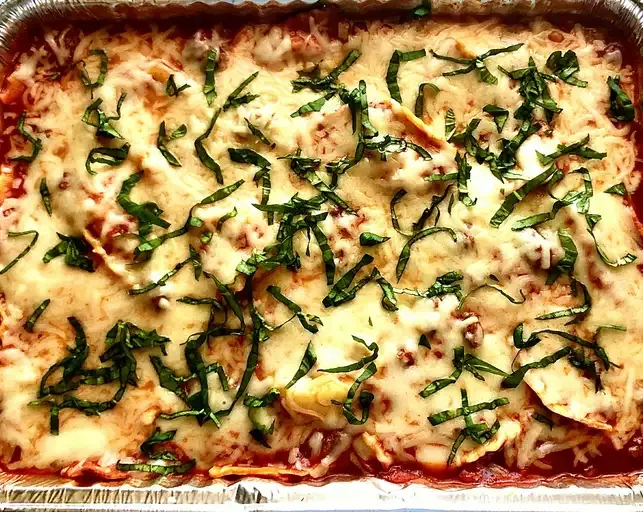 Italian Sausage Ravioli Bake