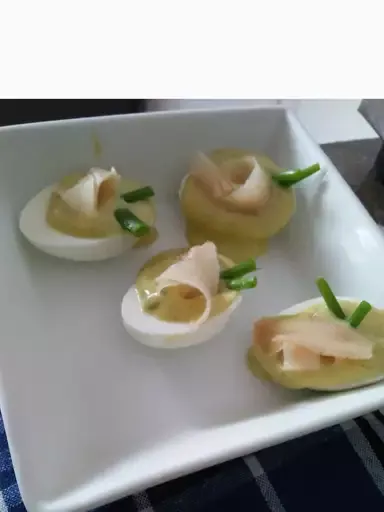 Japanese Wasabi Deviled Eggs