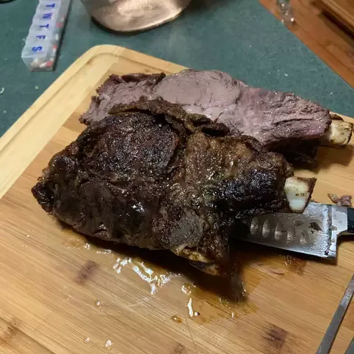 Cast-Iron Skillet Prime Rib Roast and Gravy