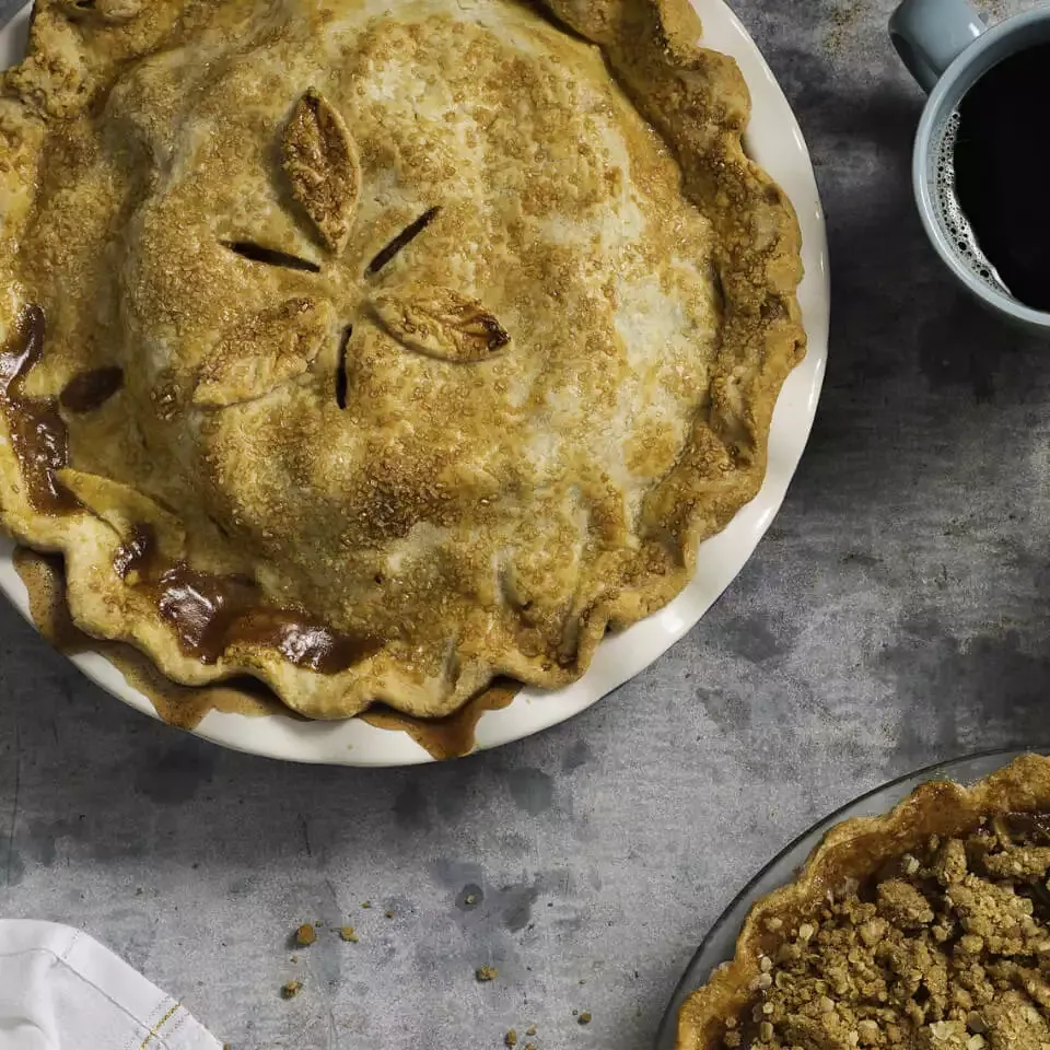 Plant-based Salted Caramel Apple Pie