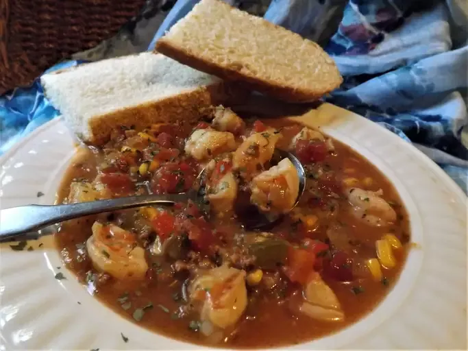 Spicy Tomato, Seafood, and Chorizo Stew