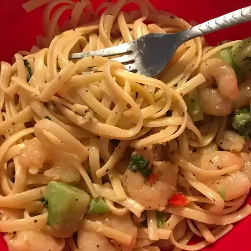 Lemon Pepper Pasta Seafood