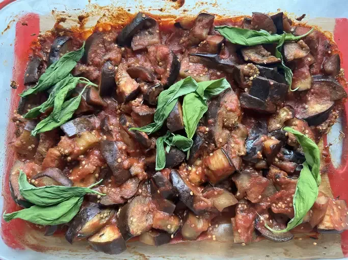 Spicy Roasted Eggplant