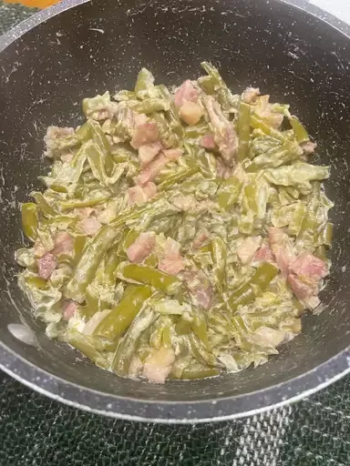 Easy Green Beans with Cream Cheese