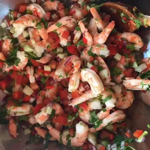 Clamato Shrimp "Ceviche" Style