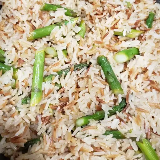 Asparagus Cashew Rice Pilaf