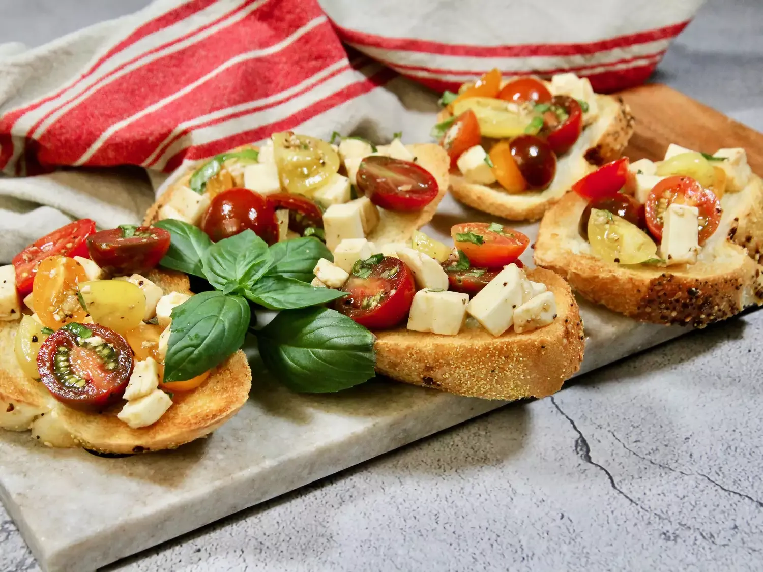 Bruschetta with Mozzarella