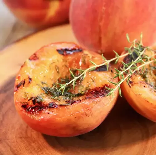 Quick Savory Grilled Peaches