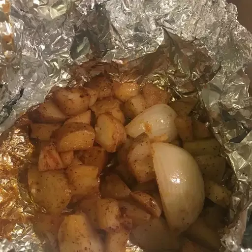 Grilled Potato, Carrot, and Onion Foil Packets