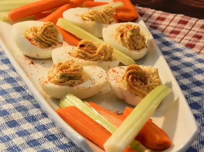 Buffalo Deviled Eggs