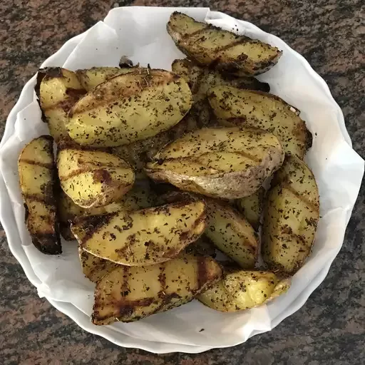 Grilled Baked Potatoes