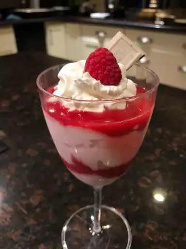 Raspberry White Chocolate Mousse