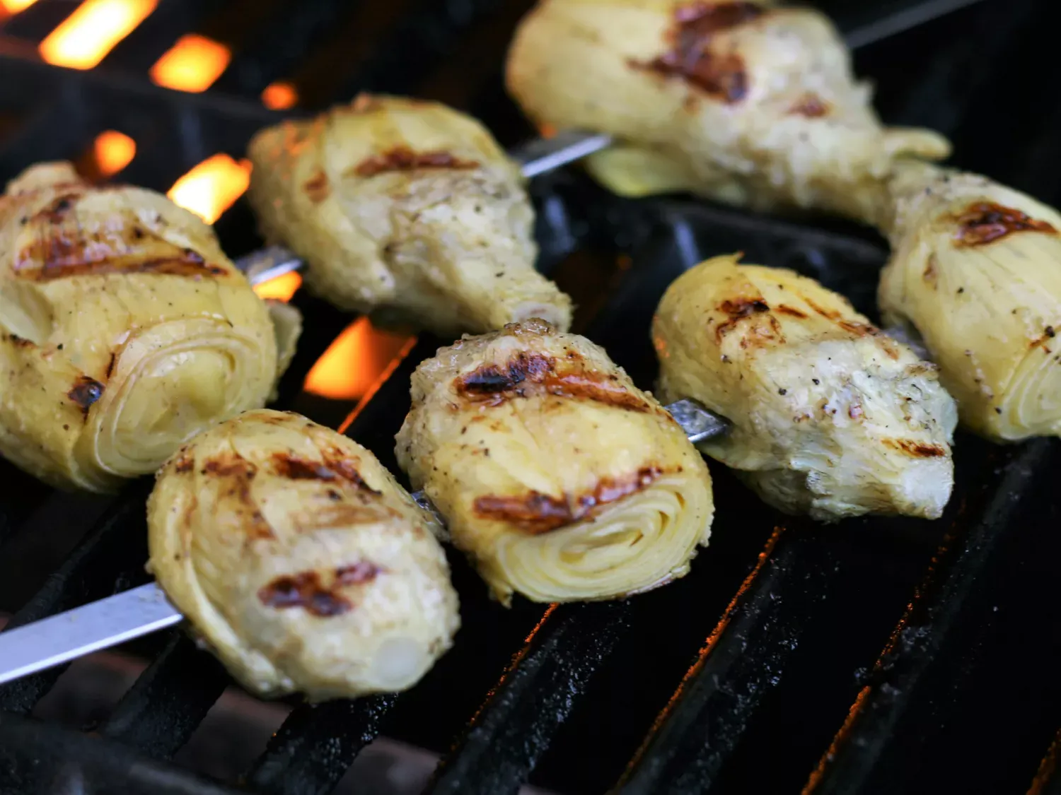 Grilled Artichoke Hearts