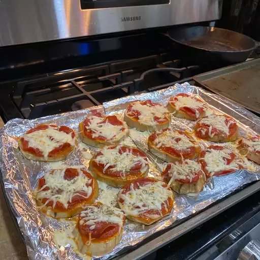 Flourless Eggplant Pizza