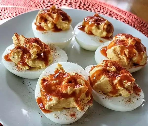 Buffalo Deviled Eggs