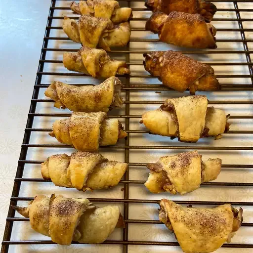 Raspberry and Apricot Rugelach