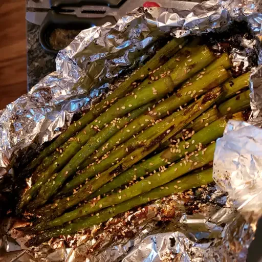 Grilled Soy-Sesame Asparagus