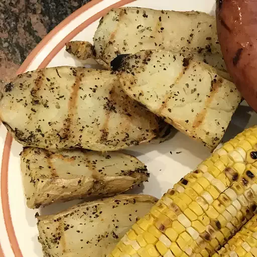 Grilled Baked Potatoes