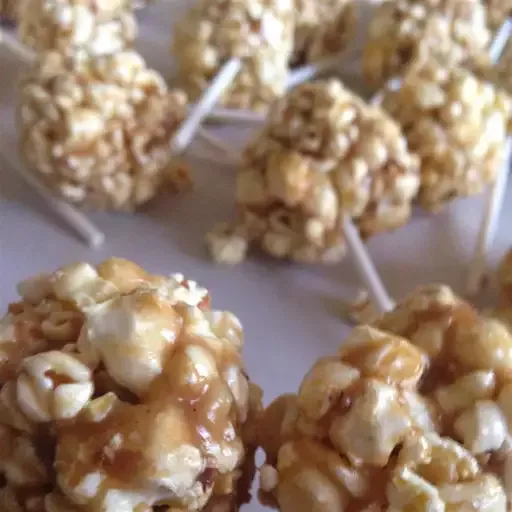 Peanut Butter Popcorn Balls